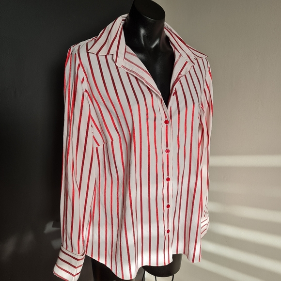 MARKS AND SPENCER striped long sleeve shirt 18 - Picture 4 of 8